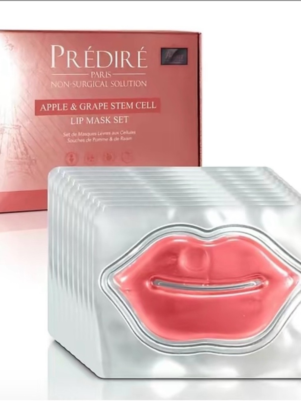 PRÉDIRÉ Apple & Grape Stem Cell Lip Mask Set - Pink